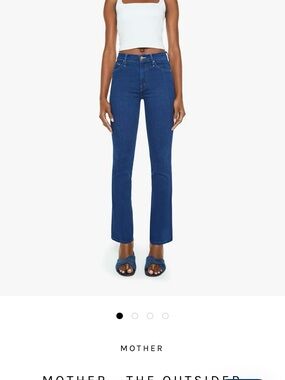 MOTHER Straight-Leg High-Rise Jeans - Indigo